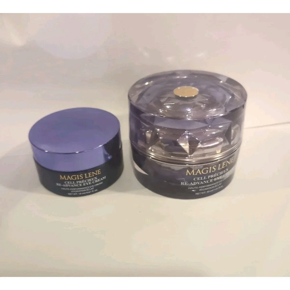 Magis Lene Cell Precieux Re-Advance Eye Cream 2 Pc Set 1.01oz + .61oz New no box
